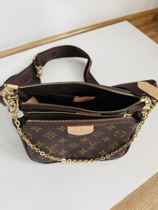 Geantă tip Louis Vuitton – model modern, maro