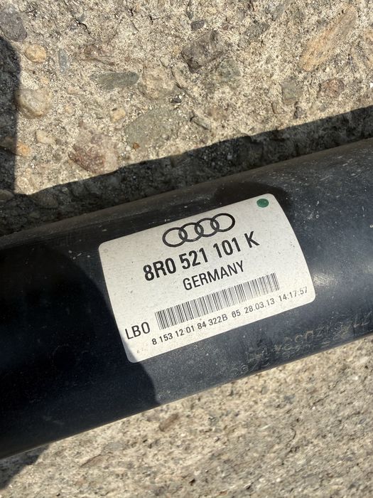 Кардан Audi Q5 8R Quattro OEM: 8R0 521 101 K