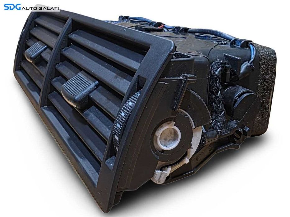 Grila Grile Gura Guri Aer Aerisire Ventilatie Bord Central Neagra Audi A4 B6 2001 - 2005 Cod 8E0820951H [N5053]