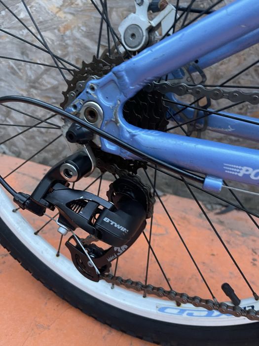 Bicicleta carrera luna frane pe disc roti 24” cadru aluminiu