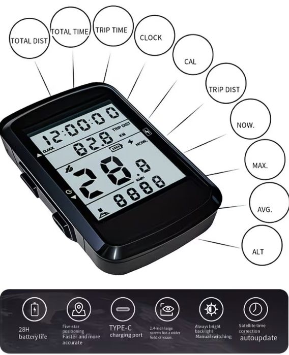 Ciclocomputer GPS computer bicicleta altimetru  vitezometru