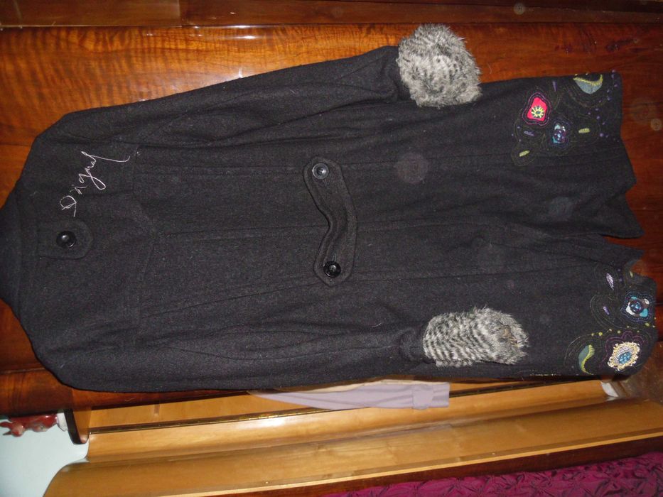 palton cu model si blanita chic