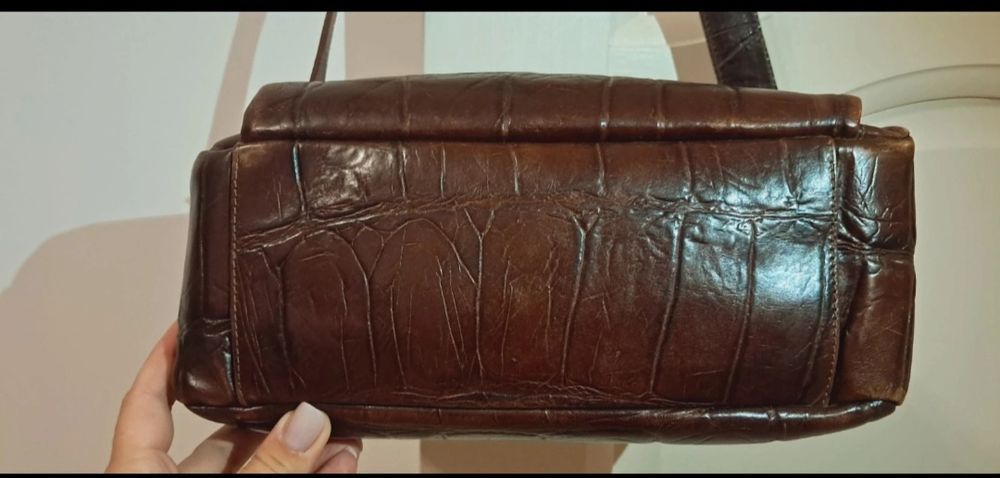 Geantă damă Mazzini Firenze din piele naturală, Made in Italy
