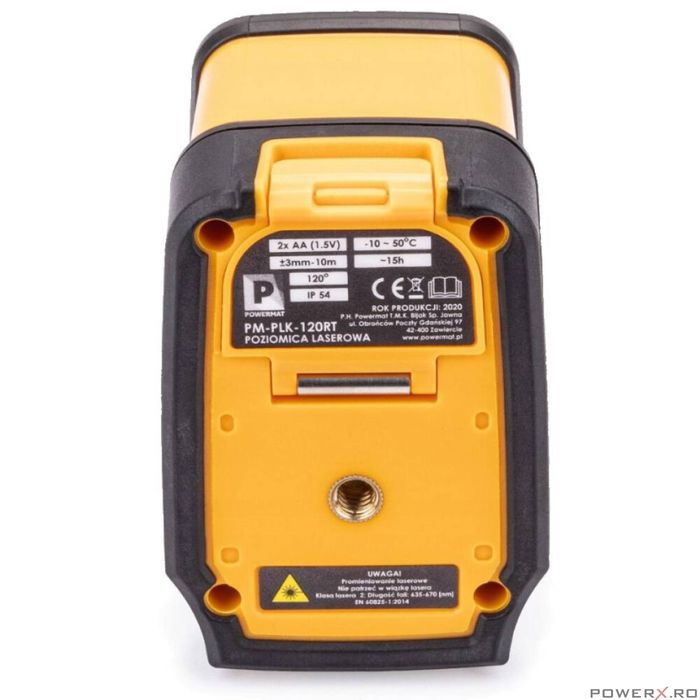 Nivela laser incrucisat rosu, 120RT 15 metri, trepied geanta, Powermat