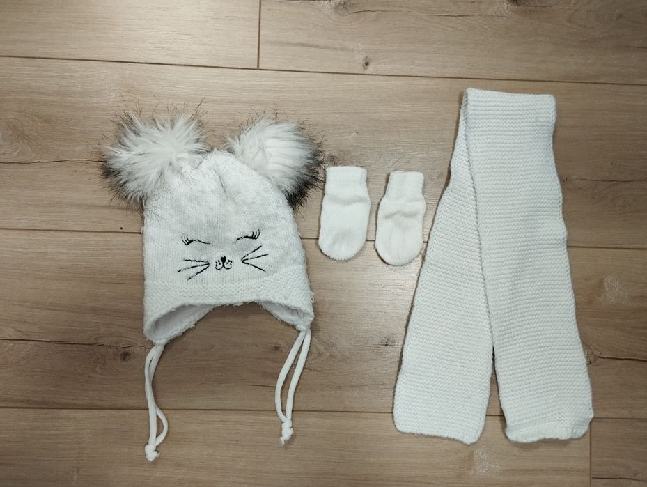 Детски шапка с ръкавици