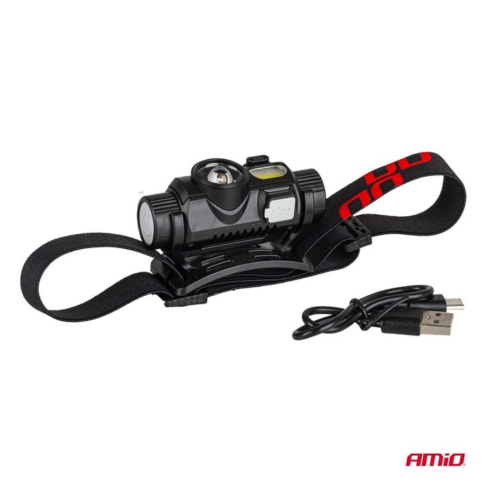 акумулаторен челник със сензор за движение xpg+cob 1200mah (batt) ...