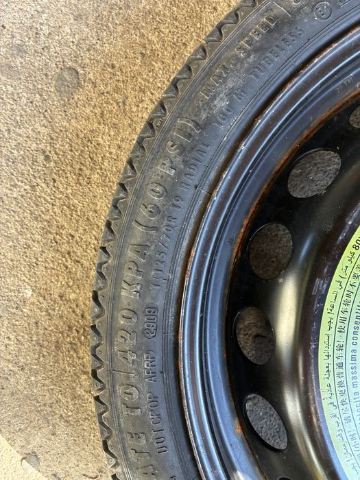 Kit rezerva slim 5x112 125/70 R19 Audi A4 / A5 B8 / B8.5 etc