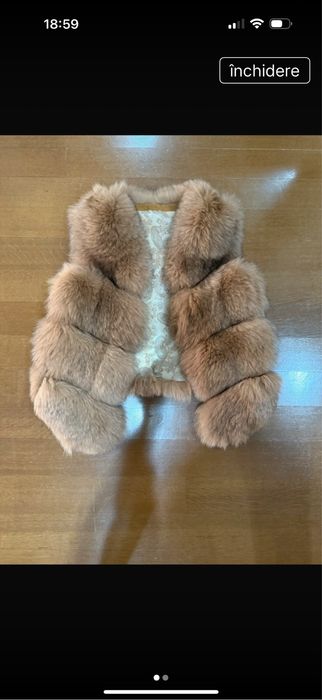 Vesta blana vulpe  maro
