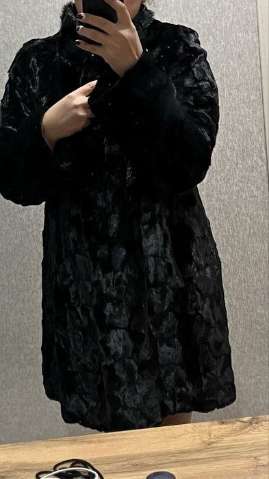 Норковая шуба (стрижанная)