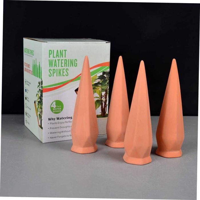Set 4 Auto-Picuratoare ceramice pentru ghivece