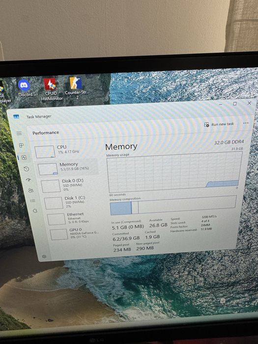 Setup Ryzen 7 3800X, 32GB RAM, GTX1080TI, 2 monitoare