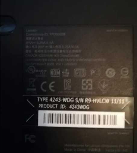 Лаптоп за части Lenovo ThinkPad T520