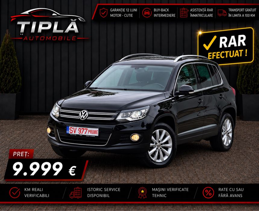 VW TIGUAN 2014 LIFE RAR EFECTUAT 2.0 TDI 140 CP‼️ Navigatie Comenzi Volan Park-Assist‼️RATE/CASH/Garantie