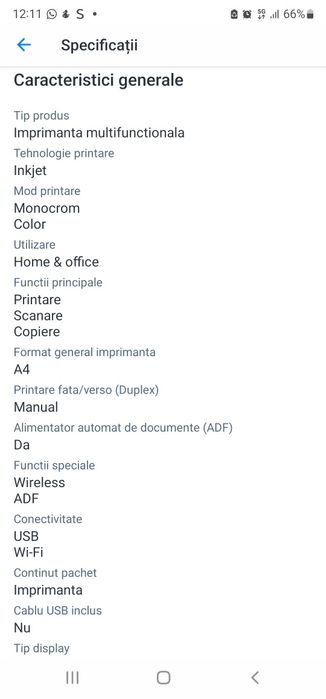 Imprimanta multifunctional HP color A4 - 4120e + cartus alb-negru si c
