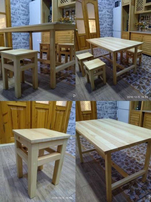 кухня из натурального дерева в полном сборе еденичном экземпляре