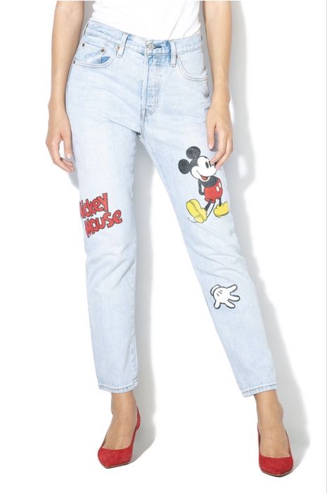 Levi’s x Mickey Mouse 501 Crop Jeans ОРИГИНАЛНИ дамски дънки - 27