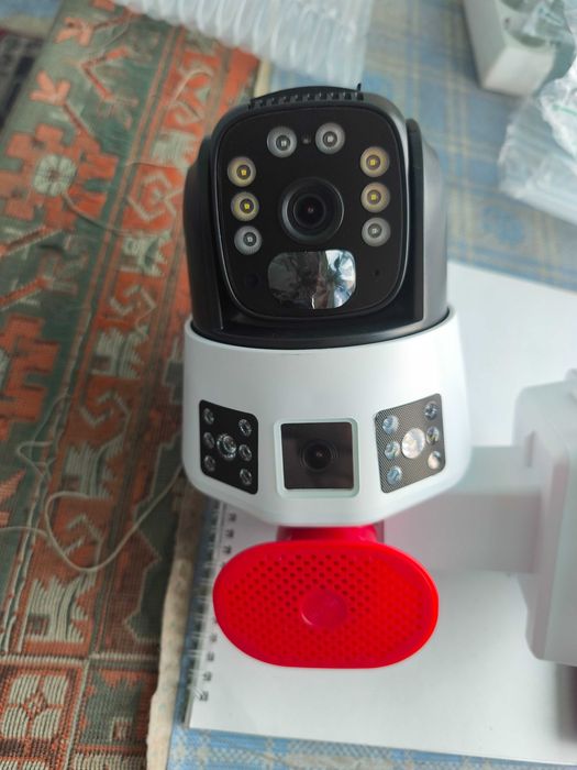 Camera supraveghere IP 4G sau wifi dubla cu panou solar