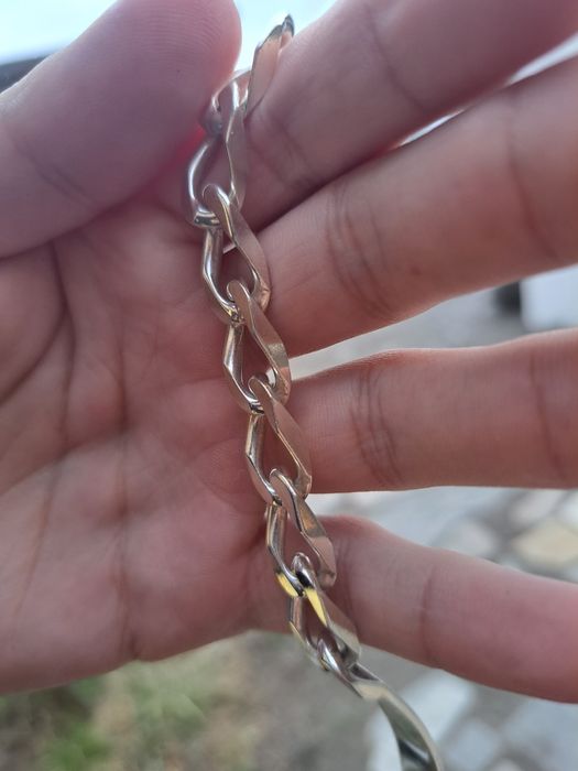 Bratara argint masiv Franta cu placuta