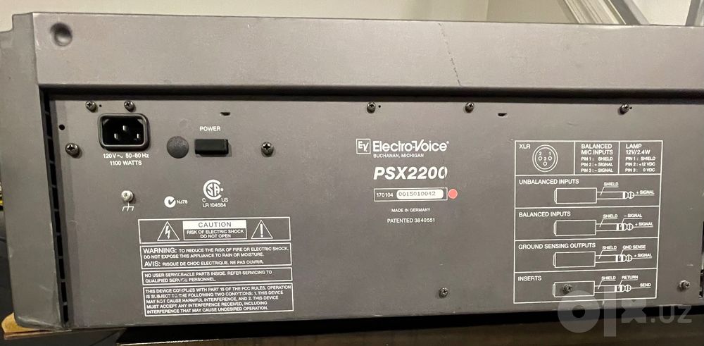 EV PSX2200 Power Mate mixer