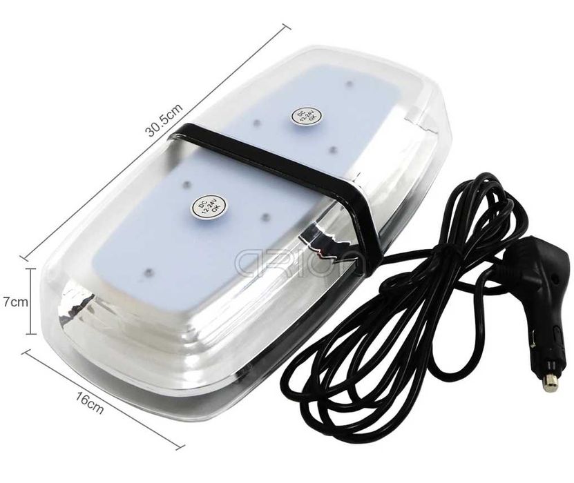 Сигнална лампа 12V подходяща за пътна помощ,камиони,трактори и др.