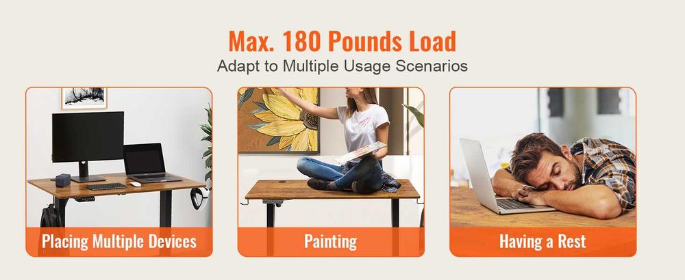 Електрическо бюро Vevor с регулиране на височината