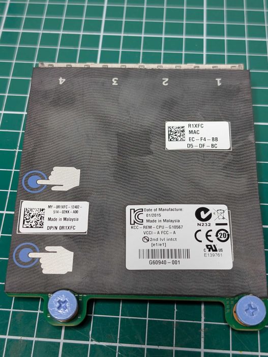 Dell Network Daughter Card 4x1GbE Intel I350 R1XFC PowerEdge