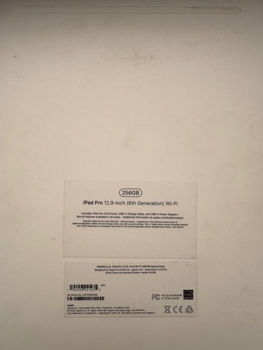 iPad Pro 12.9” 256 GB