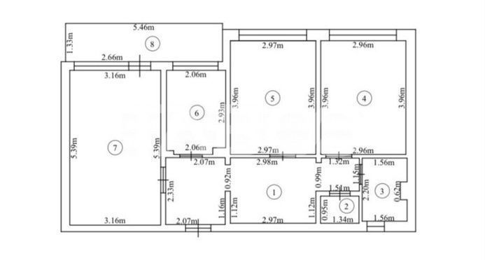 Apartament 3 camere decomandat 65 mp zona Mihai Viteazul