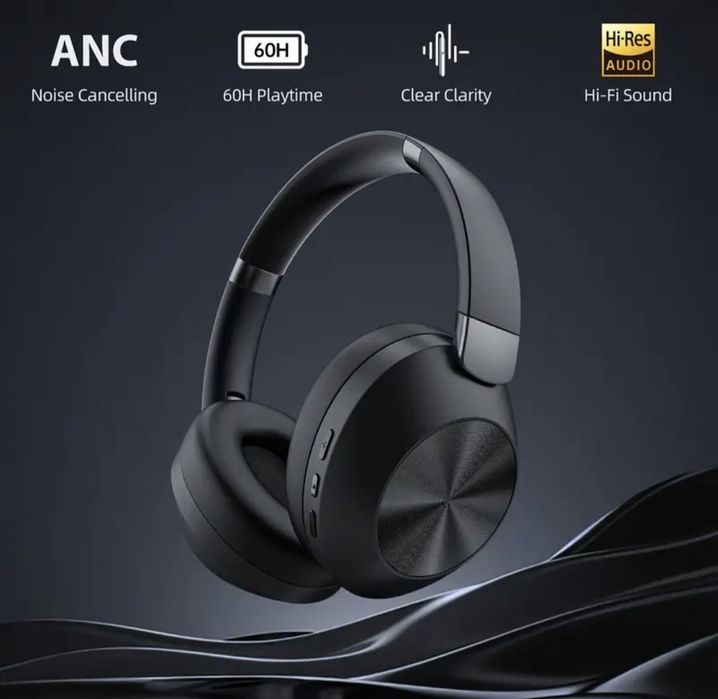 LIFEBEE Безжични слушалки с активно шумоизолиране, 60 часа възп.