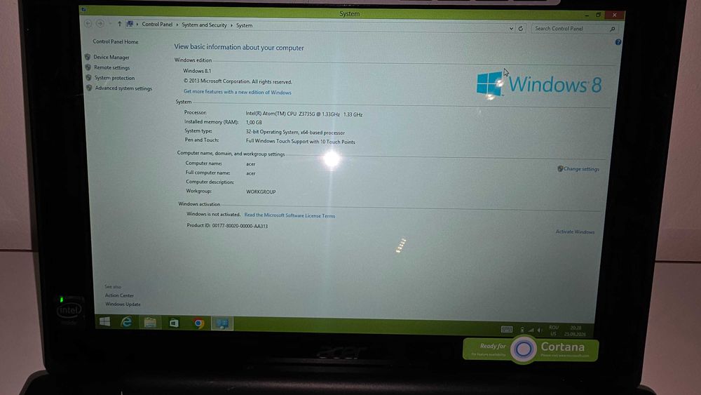 Mini laptop 2 in 1 Acer Aspire Switch 10 E