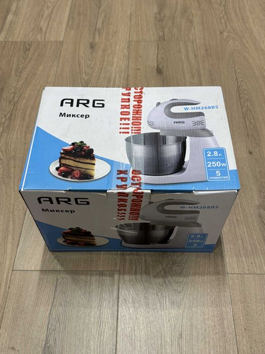 Миксер ARG W-HM268BS белый