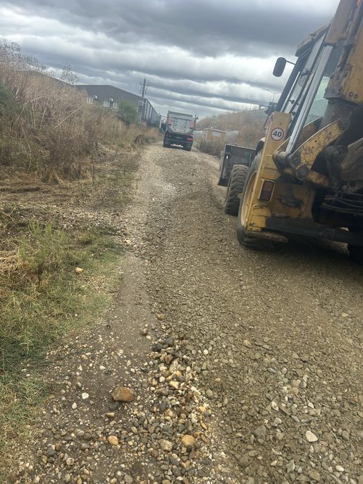 Aduc piatra concasat de drum alei refacem drumuri reabilitari parcari