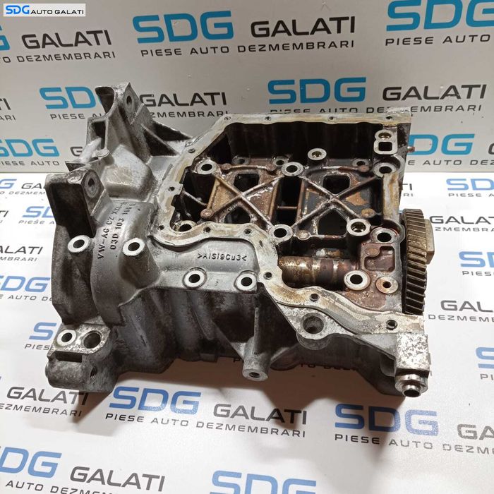 Bloc Motor Inferior cu Pompa Ulei Skoda Fabia 2 1.2 B CGPA CGPB CHFA 2007 - 2015 Cod 03D103166H [X1001]