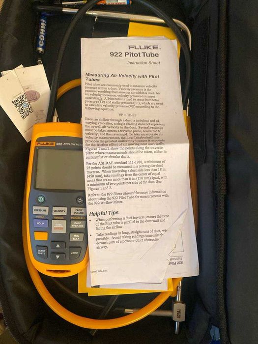 Fluke 922 Измеритель расхода воздуха