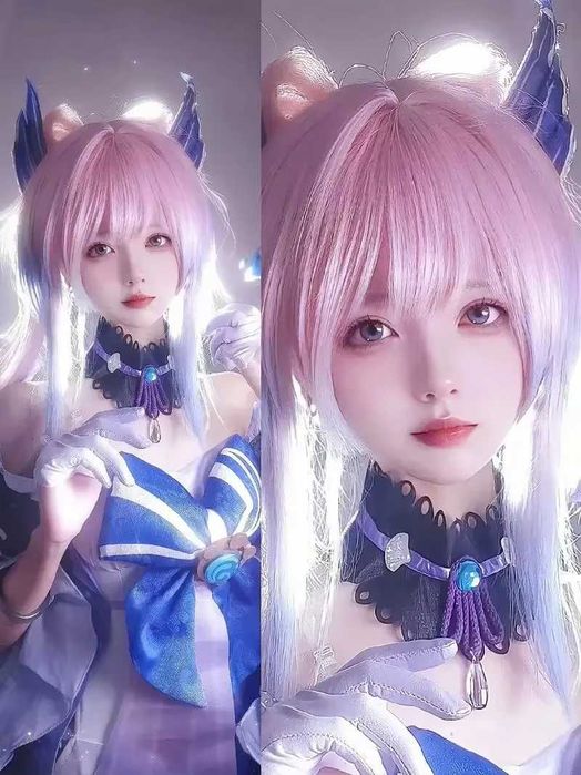 Аниме перука Genshin Impact Sangonomiya Kokomi Cosplay