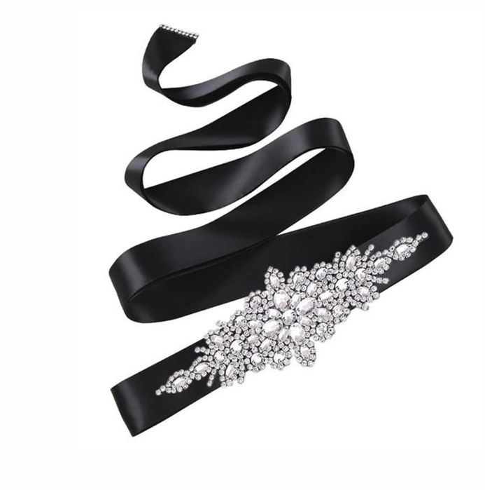 Brau cu șnur din satin și pietre