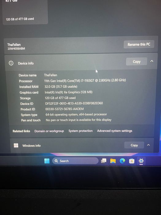 Лаптоп Lenovo ThinkPad T15 Gen2
