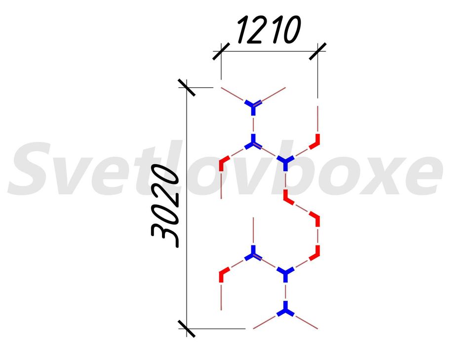 светильник для гаража (соты)