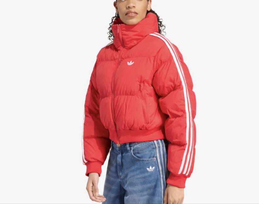 Adidas яке червено