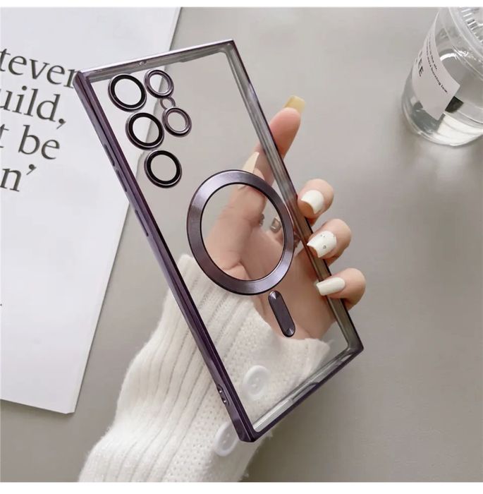 Samsung S21/S22/S23/S24/S25 Husa Silicon Incarcare Wireless Margine