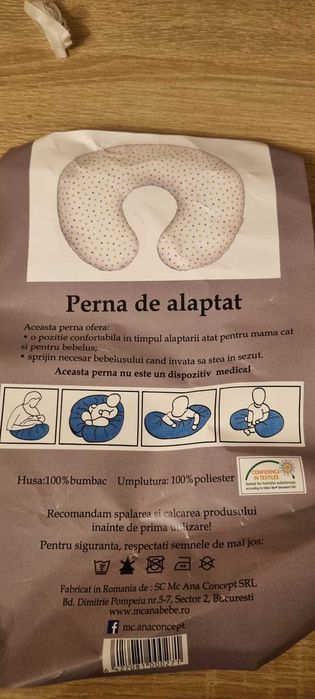 Perna de alaptat multifunctionala, baby nest si perna pt forma capului