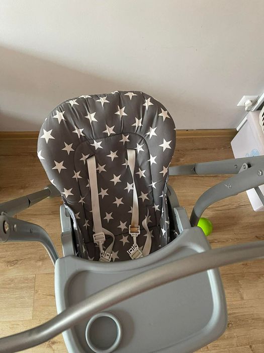 Бебешка люлка Baby Care Elite - Сива | люлка и столче за хранене