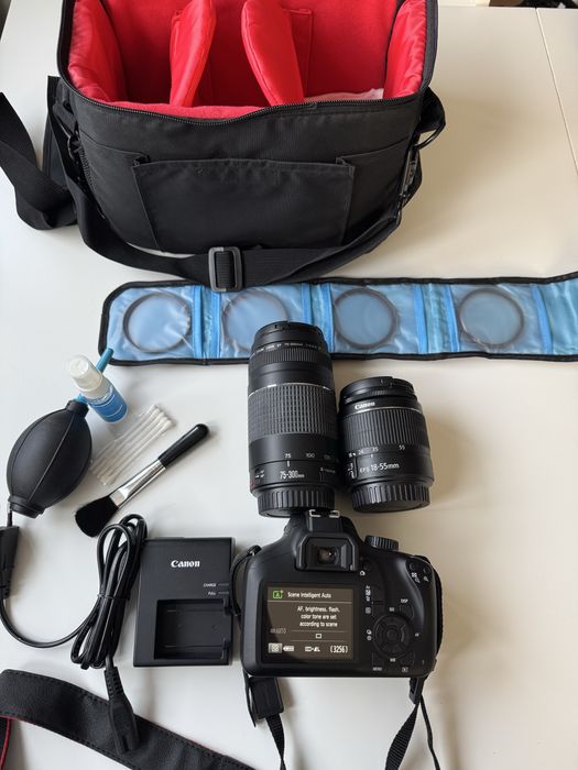 Canon EOS 4000D Wireless NOU + 2 Obiective