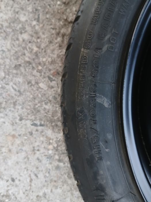 Оригинална патерица 16цола  Firestone 115/70/16.за Opel astra.zafira.vectra.meriva. 5×110.Saab.Fiat.