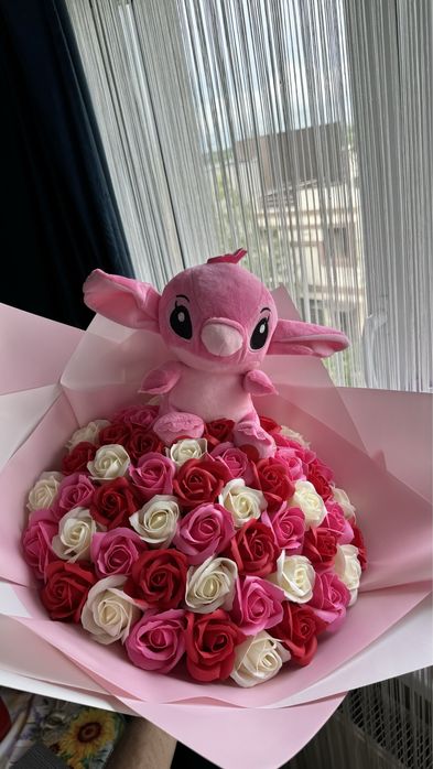 Buchet Stitch diverse modele trandafiri sapun