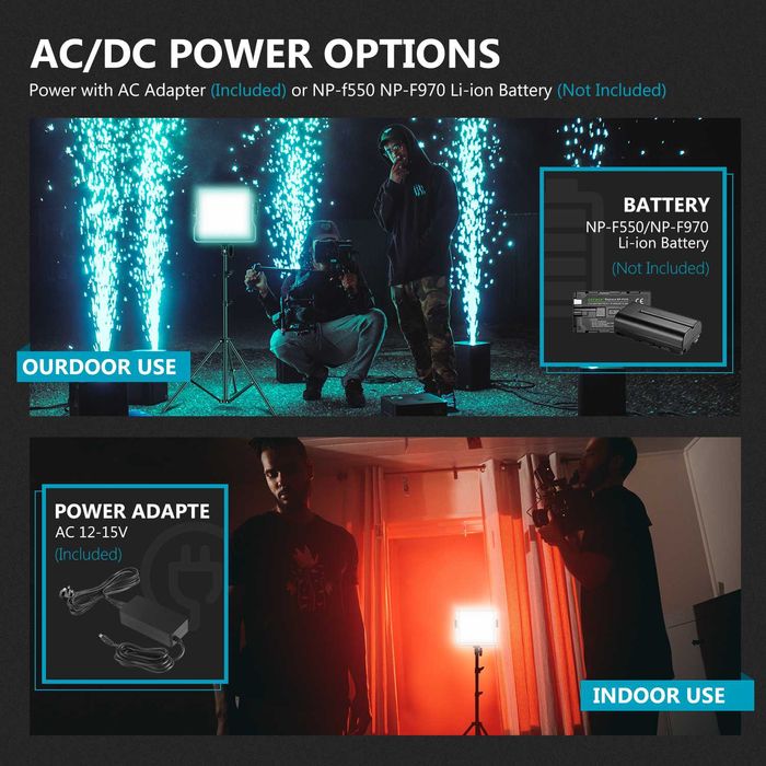 Pro диодно осветление. RGB. Видео/Фото. Постоянно осветление.Софтбокс