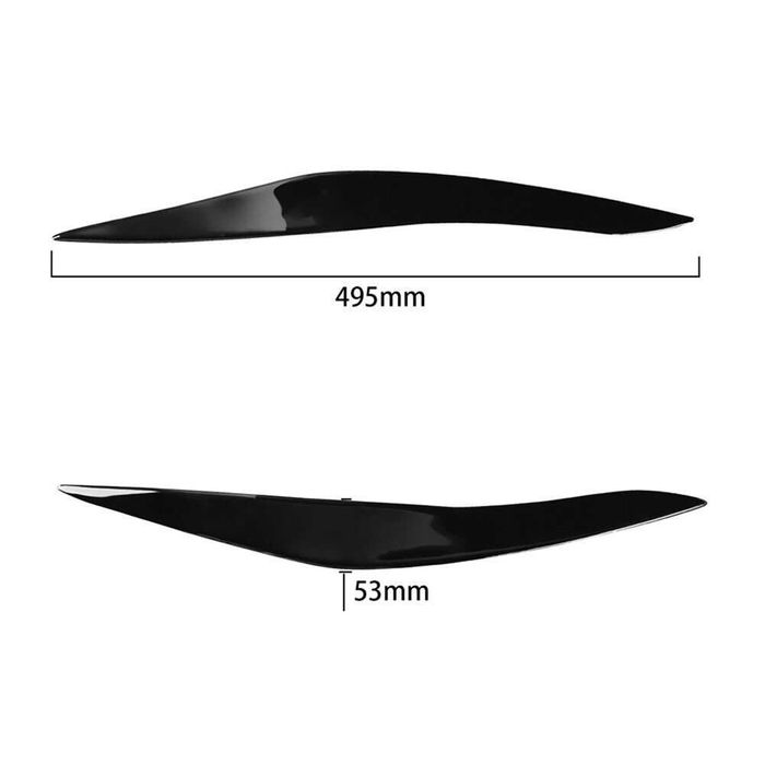 Set Pleoape Faruri Far BMW Seria 5 F10 F11 2010 - 2017 Negru Lucios