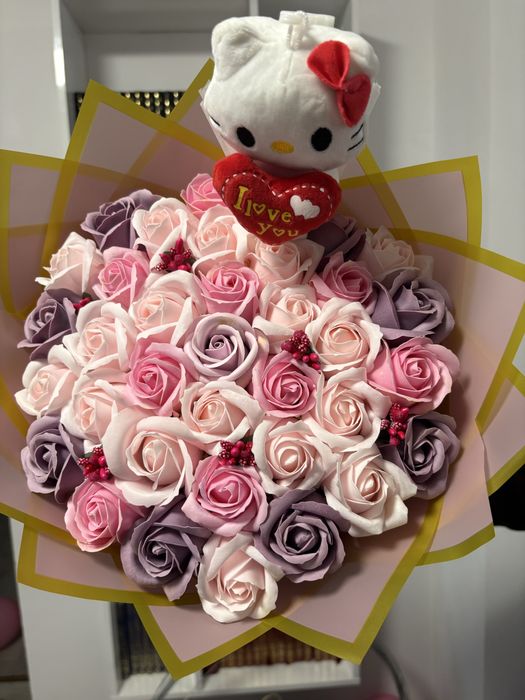 Buchet tranfafiri de sapun