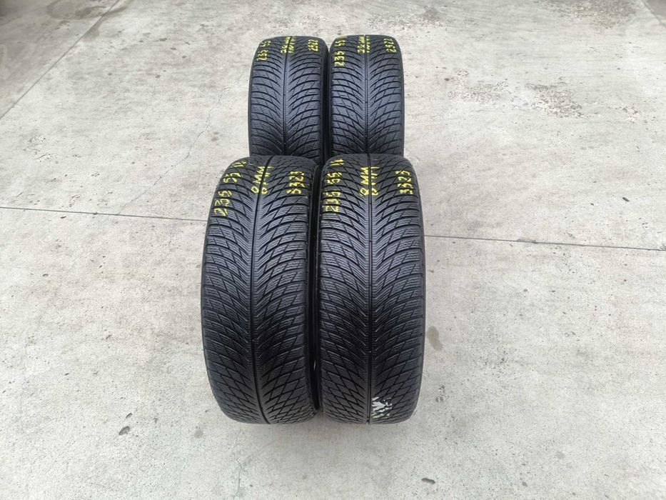 Set 4 anvelope iarna 235 55 18 michelin pilot alpin 5 suv 8 mm 2023