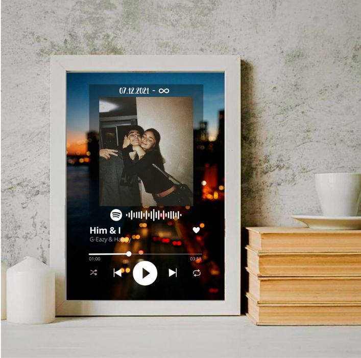 ПОДАРЪК за Свети Валентин - рамка със снимка и ПЕСЕН